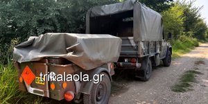 Τζιπ του στρατού στα Τρίκαλα