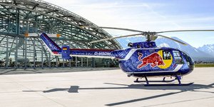 To ελικόπτερο BO105 C των Flying Bulls