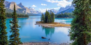 Η λίμνη Maligne στον Καναδά