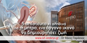 embio 5 απίστευτα και αληθινά για την μήτρα