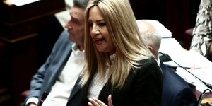 Η πρόεδρος του ΚΙΝΑΛ Φώφη Γεννηματά