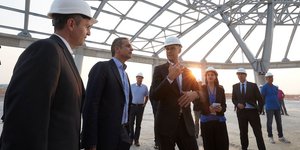 Ο Μητσοτάκης στο εργοτάξιο του αεροδρομίου «Μακεδονία» -Ενημερώθηκε για τα έργα της Fraport