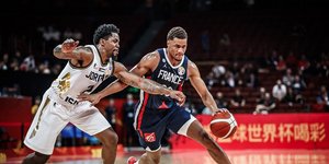 Φάση από τον αγώνα Γαλλία-Ιορδανία