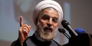 Ο Χασάν Ροχανί σε ομιλία του