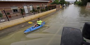 Πλημμυρισμένοι δρόμοι στην Ισπανία