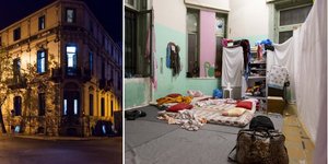 Φωτογραφίες της αστυνομίας από το κτίριο που είχε γίνει κατάληψη