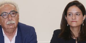 Ο Κώστας Γαβρόγλους και η Νίκη Κεραμέως