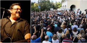Πλήθος κόσμου στην κηδεία του Λαυρέντη Μαχαιρίτσα
