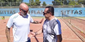 Ο Λευτέρης Πανταζής έχασε αρκετά κιλά παίζοντας τένις