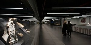 Εικόνα από την αποβάθρα στο μετρό της Ρώμης
