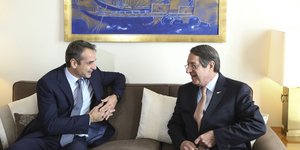 Κυριάκος Μητσοτάκης και Ν. Αναστασιάδης