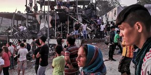 Μόρια καμμένα τραυματίες