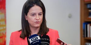 Η υπουργός Παιδείας Νίκη Κεραμέως