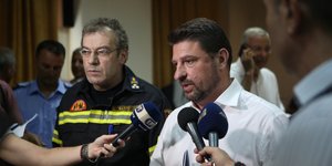 Ο γενικός γραμματέας Πολιτικής Προστασίας, Νίκος Χαρδαλιάς
