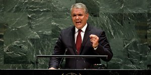 Ο πρόεδρος της Κολομβίας, Ιβάν Ντούκε στη Σύνοδο Κορυφής του ΟΗΕ