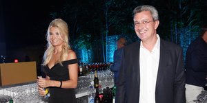 Η Φαίη Σκορδά με τον Νίκο Χατζηνικολάου στην παρουσίαση προγράμματος του ΑΝΤ1