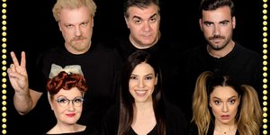 Οι πρωταγωνιστές της παράστασης Toc Toc