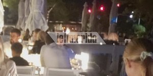 Ο Αλέξης Τσίπρας και η Περιστέρα Μπαζιάνα σε εστιατόριο