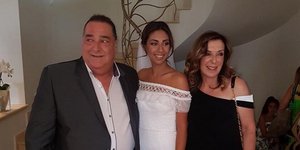 Ο Βασίλης Καρράς με την κόρη του