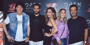 Η Δέσποινα Βανδή και οι κριτές, Μιχάλης Τσαουσόπουλος, Χρήστος Μάστορας, Μελίνα Ασλανίδου και Γιώργος Θεοφάνους