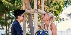 Η Ανδρη Ελευθερίου με την αγαπημένη της