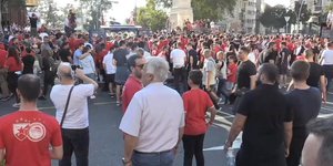 Champions League: Γιορτή στο κέντρο του Βελιγραδίου για το Ερυθρός Αστέρας – Ολυμπιακός [βίντεο]