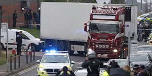 Το φορτηγό στο οποίο εντοπίστηκαν τα 39 πτώματα στο Έσσεξ