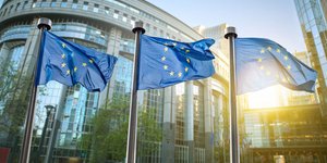 Σημαίες της Ευρωπαϊκής Ένωσης στις Βρυξέλλες