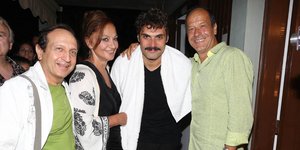 Ο Σπύρος Μπιμπίλας, η Φιλαρέτη Κομνηνού, ο Γιώργος Παπαγεωργίου και ο Φωκάς Ευαγγελινός