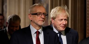 Οι Τζέρεμι Κόρμπιν και Μπόρις Τζόνσον