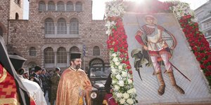 Λιτανεία εικόνας του Αγίου Δημητρίου στη Θεσσαλονίκη