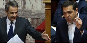 Σφοδρή σύγκρουση Μητσοτάκη-Τσίπρα στη Βουλή -