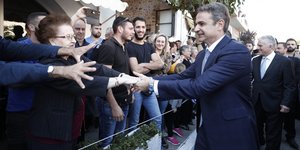 Στα Χανιά ο Κυριάκος Μητσοτάκης 