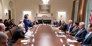 Η συνάντηση Τραμπ - Πελόζι που διεκόπη στις ΗΠΑ