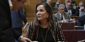 Η Ντόρα Μπακογιάννη στην Επιτροπή Εξωτερικών και Αμυνας της Βουλής