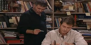 Ο Νίκος Σεργιανόπουλος και ο Αίαντας Μανθόπουλος από τους «Δύο Ξένους»