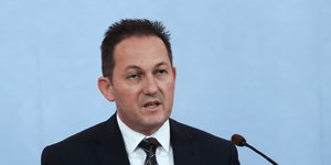 Ο κυβερνητικός εκπρόσωπος, Στέλιος Πέτσας