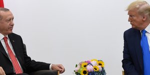 Τραμπ και Ερντογάν στην Οζάκα της Ιαπωνίας τον Ιούνιου του 2019