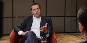 Ο αρχηγός της αξιωματικής αντιπολίτευσης Αλέξης Τσίπρας