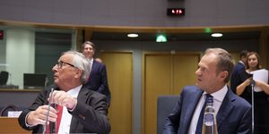 Ζαν Κλοντ Γιούνκερ, Ντόναλντ Τουσκ, στο Ευρωπαϊκό Συμβουλιο