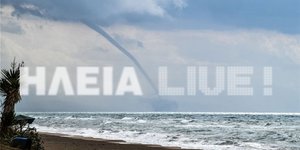 Υδροστρόβιλος στην Κυπαρισσία