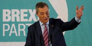 Ο ηγέτης του Κόμματος του Brexit, Νάιτζελ Φάρατζ