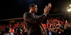 O απερχόμενος Σοσιαλιστής πρωθυπουργός της Ισπανίας, Πέδρο Σάντσεθ