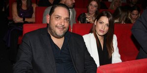 Ο Στέλιος Διονυσίου με την σύντροφό του, Αγνή