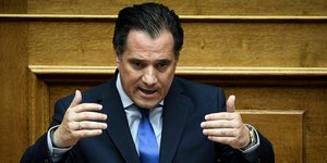 Ο Άδωνις Γεωργιάδης στη Βουλή