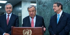 Γερμανία: Ξεκίνησε η συνάντηση Γκουτέρες-Αναστασιάδη-Ακιντζί