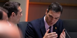 Ο Αλέξης Τσίπρας με τον Πέδρο Σάντσεθ