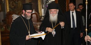 Ο Αρχιεπίσκοπος Αθηνών και Πάσης Ελλάδος Ιερώνυμος