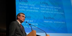  Ο πρόεδρος﻿ του Αμερικανικού Κολλεγίου Ελλάδος, Dr. David G. Horner 