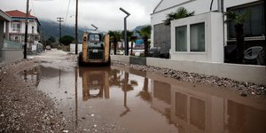 Εκτεταμένες ζημιές από την κακοκαιρία στη Θάσο